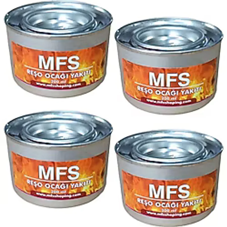 MFS Osmanlı Ocağı Yakıtı Reşo Ocağı Yakıtı Kamp Ocağı Yakıtı Jel 200 gr ( 4 Adet )