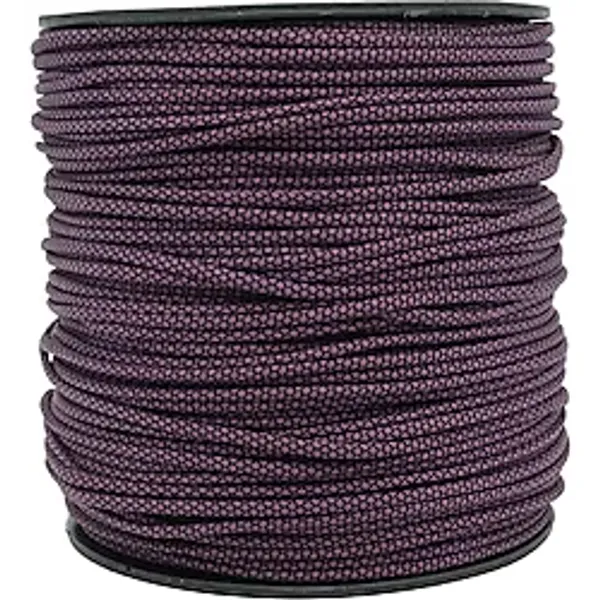 Mg Ropes Bileklik,Outdoor ve Hobi Paracord İp 4 mm No:46 10 Metre Mor Siyah Desenli