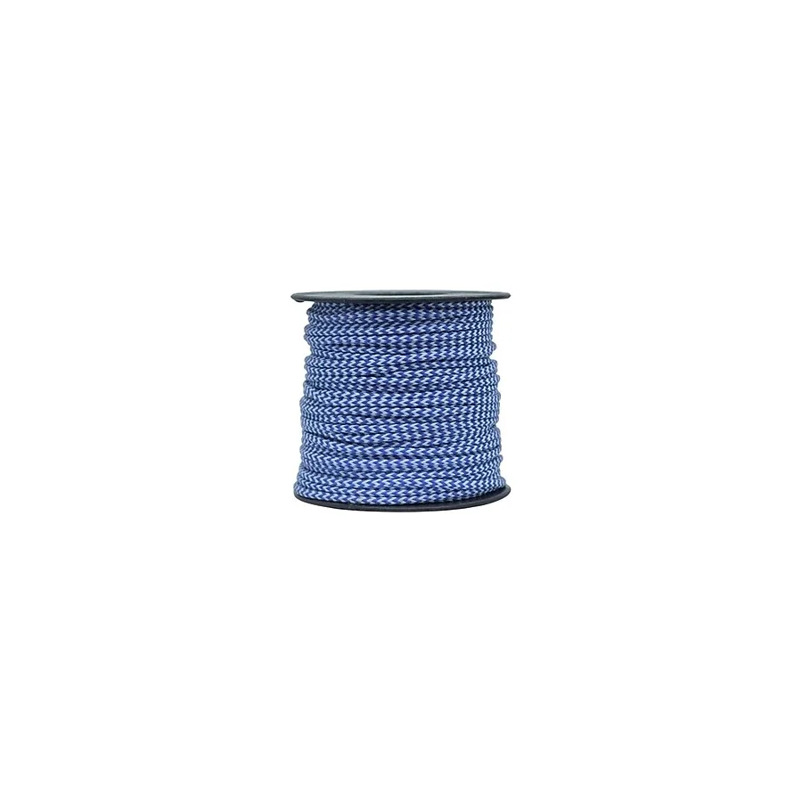 MG ROPES Bileklik,Outdoor ve Hobi Paracord İp 660 lb 2 mm No:19 30 Metre Makara Mavi Beyaz