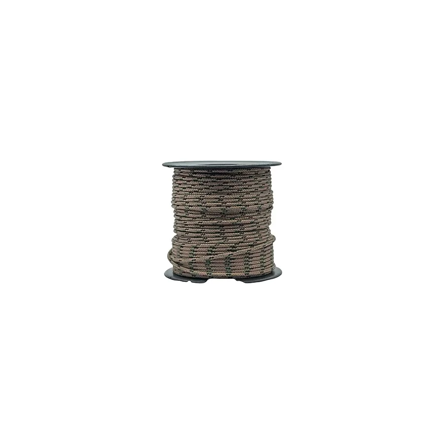 MG ROPES Bileklik,Outdoor ve Hobi Paracord İp 660 lb 2 mm No:32 30 Metre Makara Taba Desenli