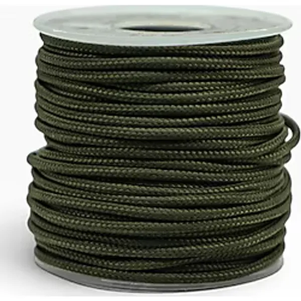 MG ROPES Bileklik, Outdoor ve Hobi Polyester Paracord İpi 2.2 mm No:1 20 Metre Haki