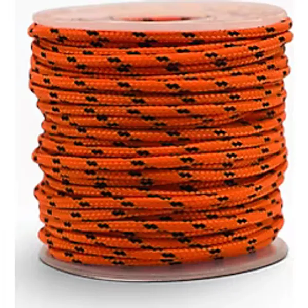 MG ROPES Bileklik, Outdoor ve Hobi Polyester Paracord İpi 2.2 mm No:12 20 Metre Turuncu Siyah