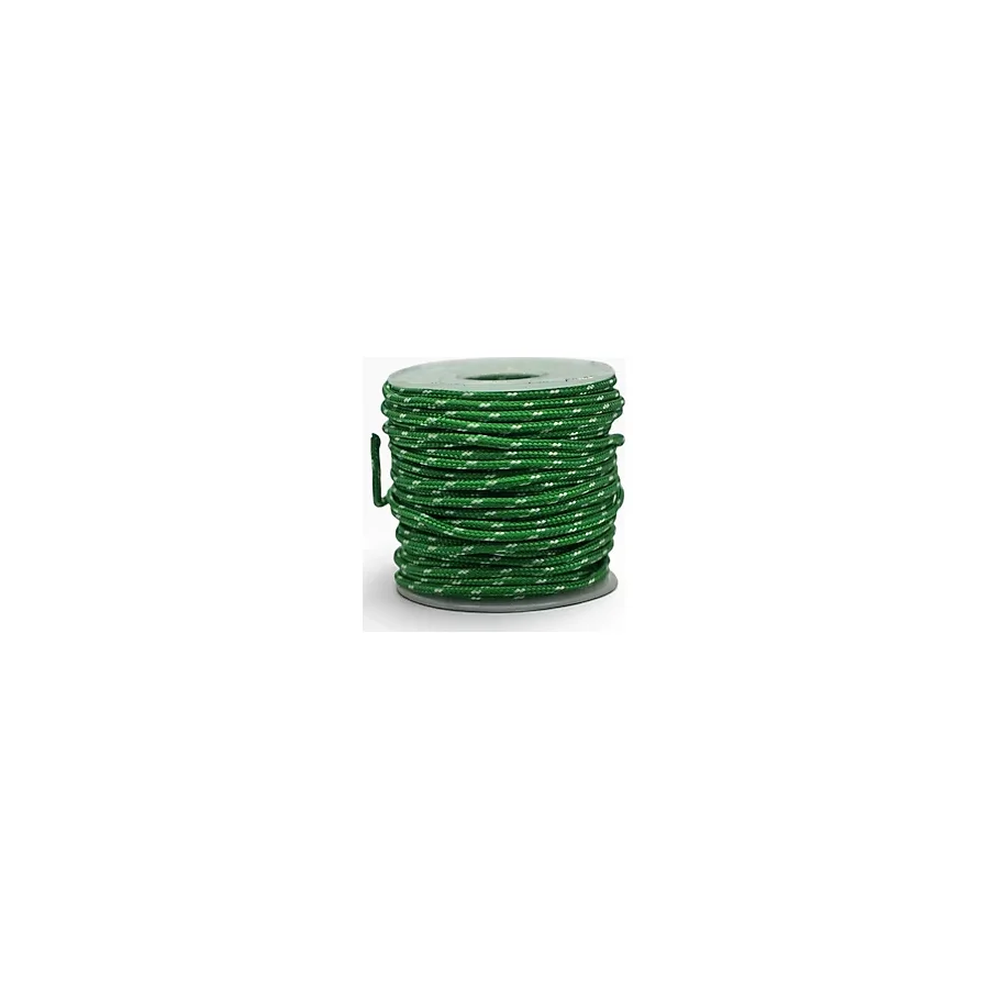 MG ROPES Bileklik, Outdoor ve Hobi Polyester Paracord İpi 2.2 mm No:23 20 Metre Çim Yeşili Beyaz
