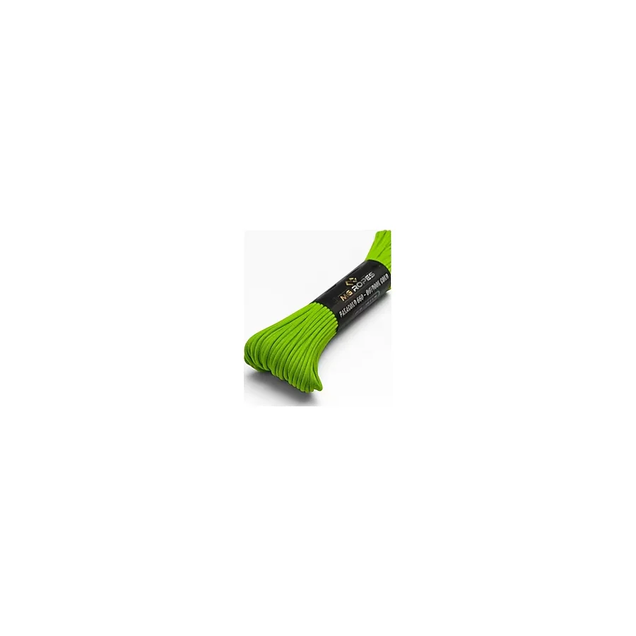 MG ROPES Bileklik ve Outdoor Polyester Paracord İp 4 mm 660 Lb 30 Metre Neon Yeşil (10 Çekirdek)