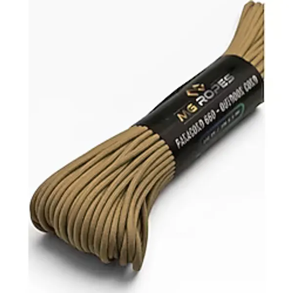MG ROPES Bileklik ve Outdoor Polyester Paracord İp 4 mm 660 Lb 30 Metre Çöl (10 Çekirdek)