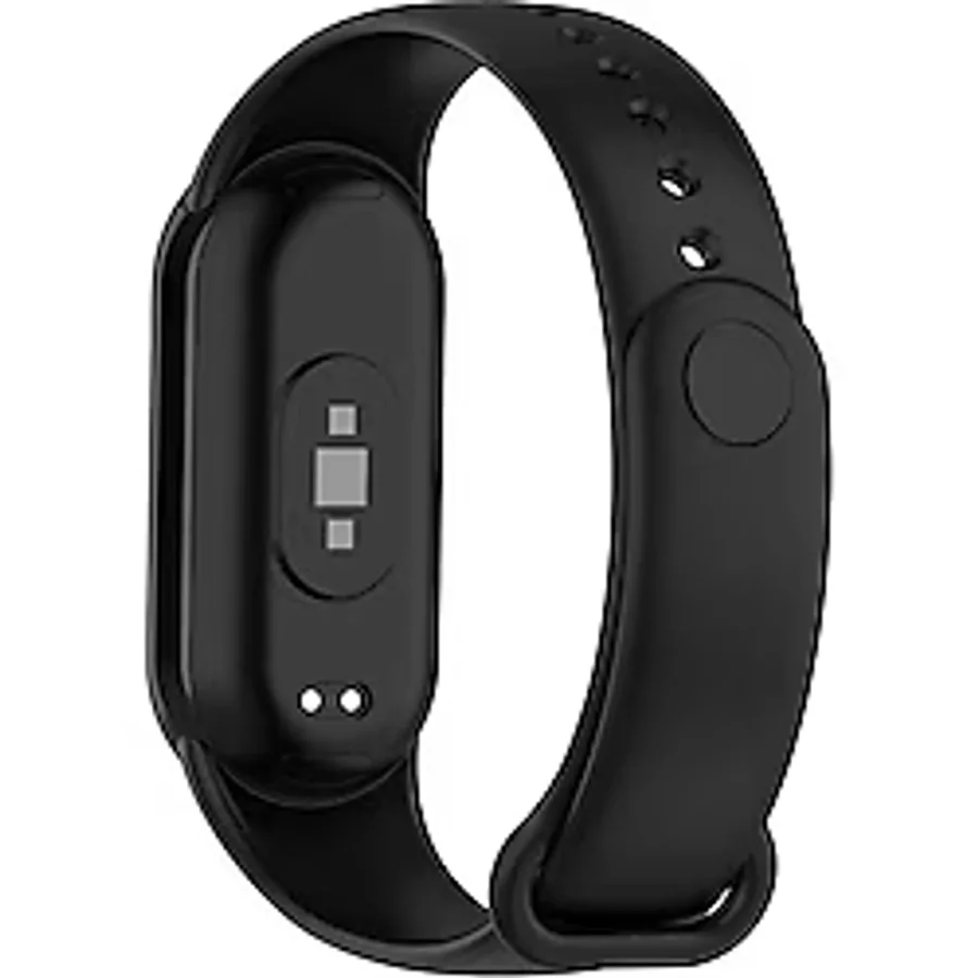 Mi Band 8, Mi Band 9 ve Mi Band 10 ile Uyumlu Kordon Spor Jel Silikon Kayış (Siyah)