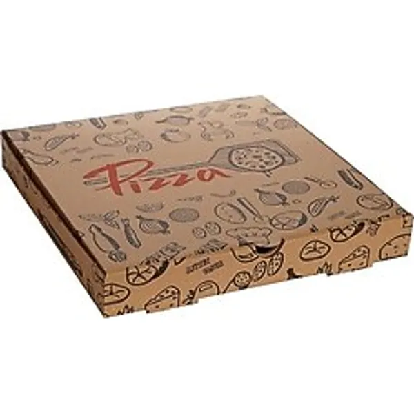 Mi x Baskılı Pizza Kutusu 28 CM 28 x 28 x 4 CM 100 Adet
