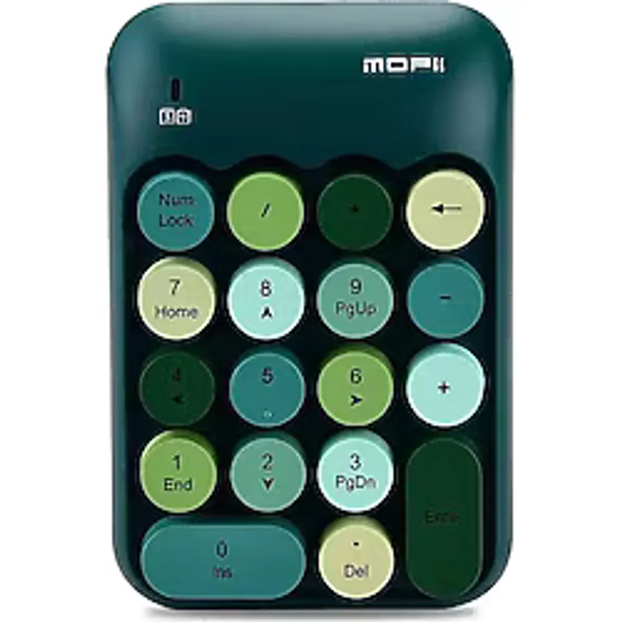 Mi7a Kablosuz Wıreless Numeric Keypad 18 Tuşlu Sayısal Klavye Numpad - Haki