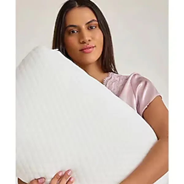 Miabella Home Ortopedik Visco Yastık, Boyun Destekli Visco Yastık, Boyun Fıtığı Boyun Düzleşmesi İçin Visko Yastık 45X30 - 45 x 30 cm - Beyaz