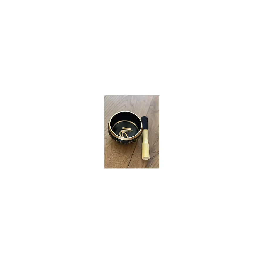 Miamantra Pirinç Tibet Ses Çanağı-12 Cm Çap Meditasyon Çanı, Yoga Çanı, Singing Bowl, Tokmaklı Set