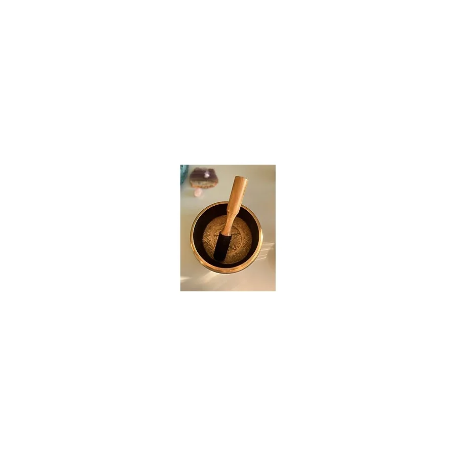 Miamantra Tibet Ses Çanağı Buda Motifli (14 Cm Çap)