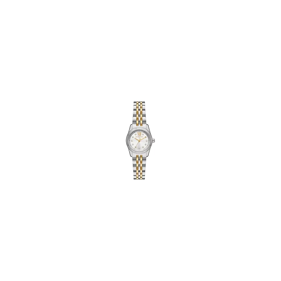 Michael Kors Petite Lexington Pave MK4740 Gümüş-Altın Kadın Kol Saati