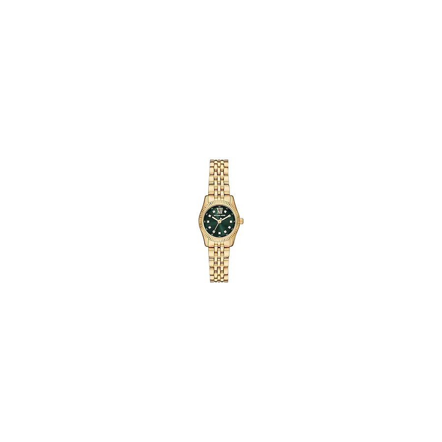 Michael Kors Petite Lexington Pave MK4842 Altın-Yeşil Kadın Kol Saati