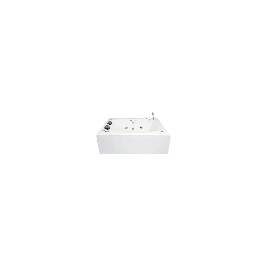 Mıchıgan Jakuzi 185x138 H:63 Party Hidromasaj Sistemli Küvet (Gövde + Metal Ayak + 4 Yön Panel)