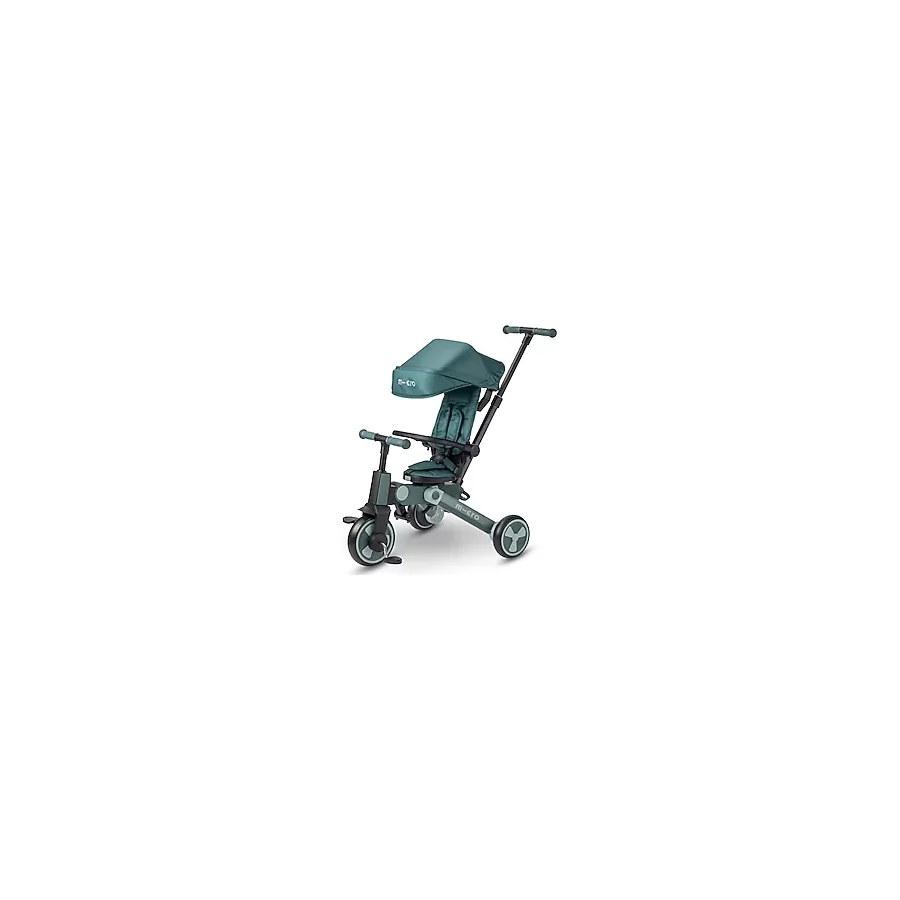 Micro 4in1 Katlanabilir Bisiklet Matcha, 6 Aydan 6 Yaşa Kadar, 360° Dönebilen Koltuk, Ebeveyn Kontrol, Akıllı Kilitleme Freni ve Yıkama Koltuğu - Abanoz