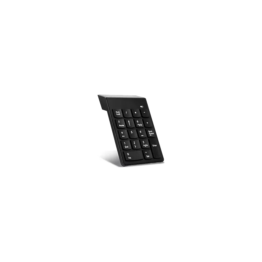 Microcase 18 Tuşlu Kablosuz Nümerik Klavye Ultra-Slim Tasarım ile Siyah Renk