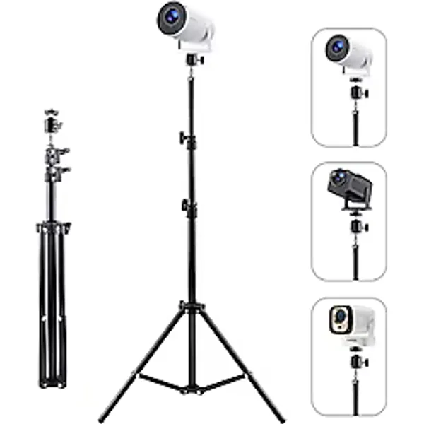 Microcase Taşınabilir Projeksiyon Cihazı Vb 1/4 Vida Girişli 2.1 mt Eğim ve Açı Ayarlamalı Tripod - AL5173
