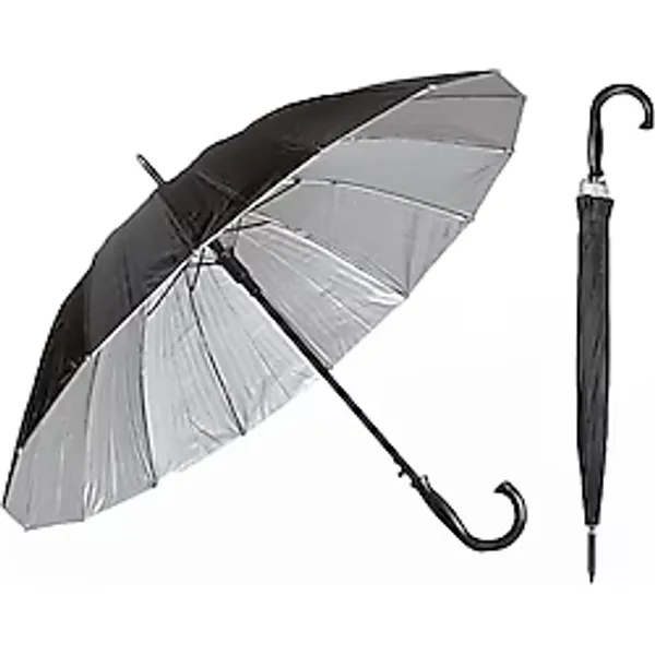 Microcase Unisex Otomatik 16 Telli Rüzgara Dayanıklı Su Geçirmez Baston Şemsiye Al4664