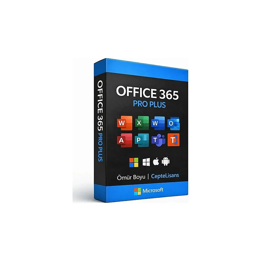 MICROSOFT Office 365 Pro Plus 2025 Lisans Üyeliği - Word, Excel, Outlook, Powerpoint, Onenote