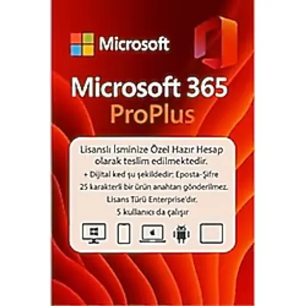 MICROSOFT Office 365 Pro Plus Lisans 7/24