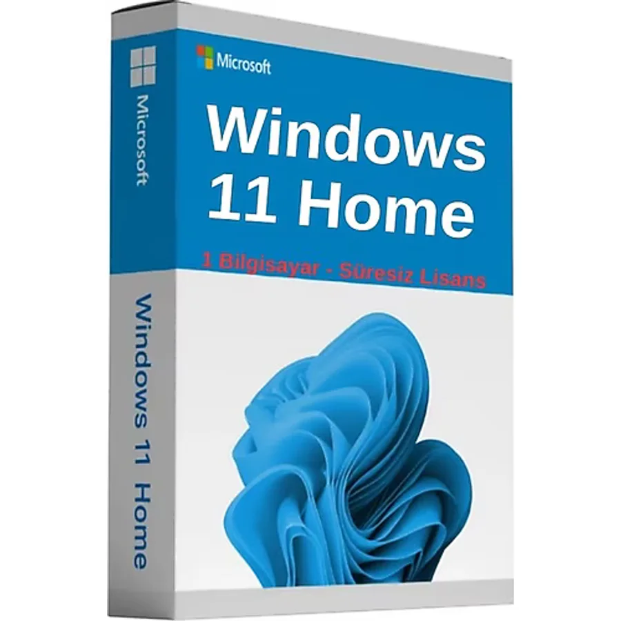 Microsoft Windows 11 Home Lisans Süresiz - Dijital Etkinleştirme Lisansı 2025/2026 Key ve Ürün Anahtarı - Retail