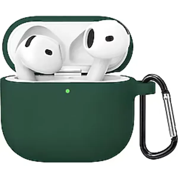 Microsonic Airpods 4.Nesil / ANC Liquid Silicone Lansman Koyu Yeşil