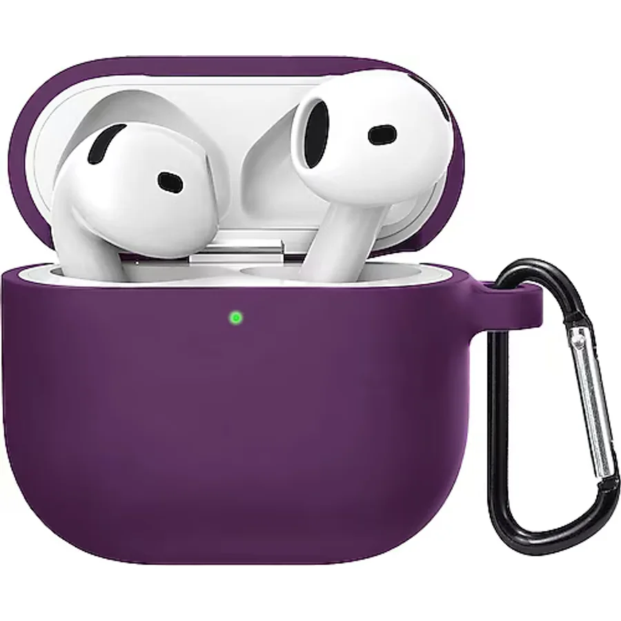 Microsonic Airpods 4.Nesil / ANC Liquid Silicone Lansman Mor