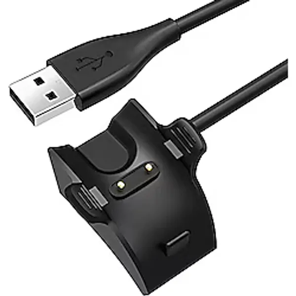 Microsonic Huawei Band 4 Pro için Manyetik USB Şarj Kablosu Siyah [Band 4 Pro ile Uyumlu Şarj Kablosu - Siyah]