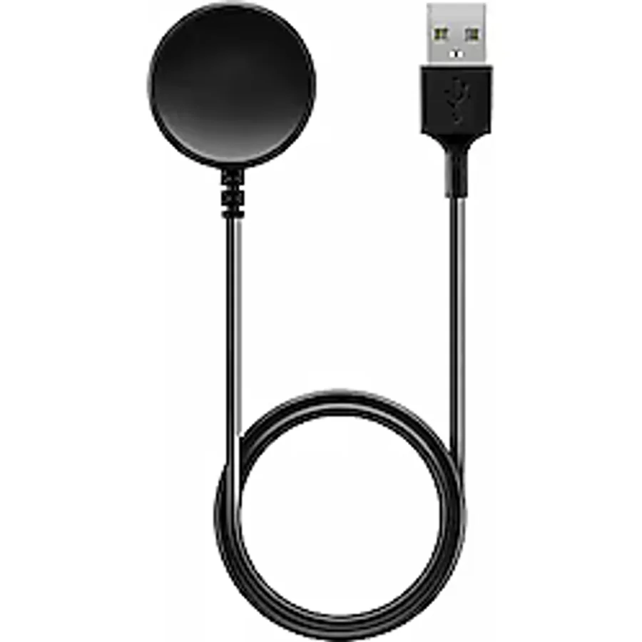 Microsonic Samsung Galaxy Watch 5 44mm için Manyetik USB Şarj Kablosu Siyah [Galaxy Watch 5 44mm ile Uyumlu Şarj Kablosu - Siyah]