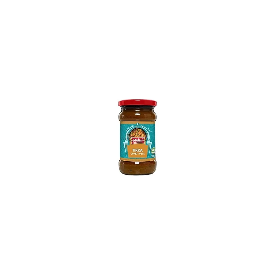 Midas Tikka Curry Paste 300 gr Hint Mutfağı Köri Sosu Ezmesi Tavuk, Et ve Sebze Yemekleri İçin Baharatlı Curry Harcı