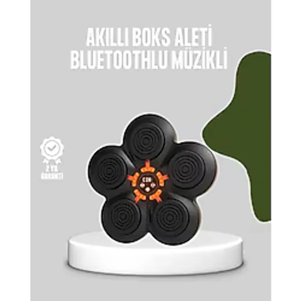 MidasTech Akıllı Müzikli Boks Makinesi Bluetooth Bağlantılı Işıklı Hedefli Fitness Aleti Midiastech