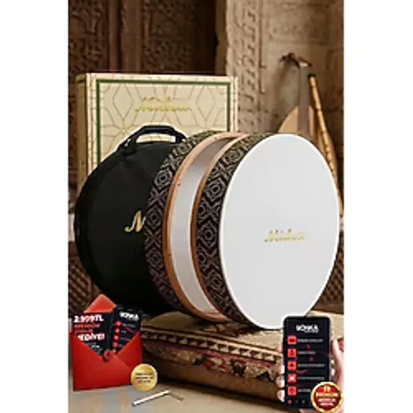 Midex Br-510 Kaliteli Bendir Def Akort Ayarlı El Tutma Oyuklu Çantalı