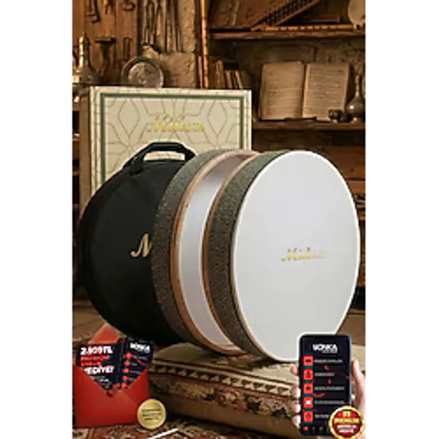 Midex Br-810 Kaliteli Bendir Def Akort Ayarlı El Tutma Oyuklu Çantalı