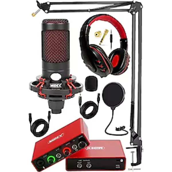 Midex Central-RD Pack-2 Stüdyo Ekipmanları GLX-700RD Ses Kartı CXN-30 Stüdyo Mikrofon