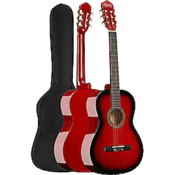 Midex Cg-36Rd Kaliteli 36 İnç 3/4 Juniur Çocuk Gitarı 8-12 Yaş Arası (Çanta Askı Capo Nota Sticker Pena Metod)