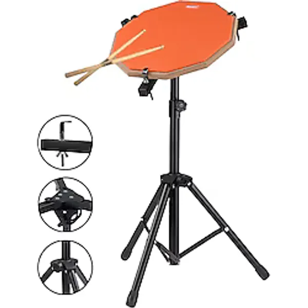 Midex Dd-1012-Pak Bateri Davul Çalışma Pedi Seti 12 İnç Drum Practice Pad