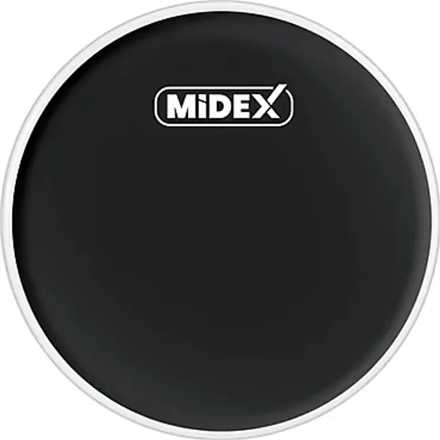 Midex DR-16BK Siyah Renk 16 İnç Tom Bateri Davul Derisi Drumhead 16'' inch (40.64 cm)