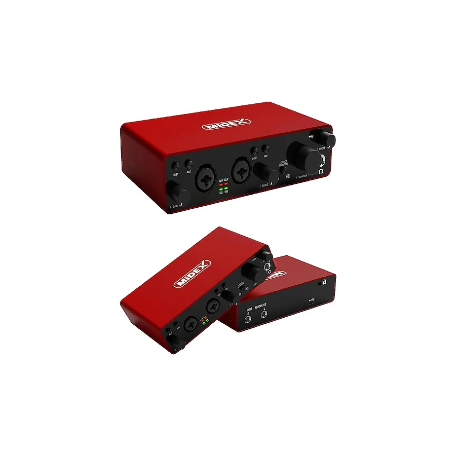 Midex GLX-800RD USB Stüdyo Ses Kartı