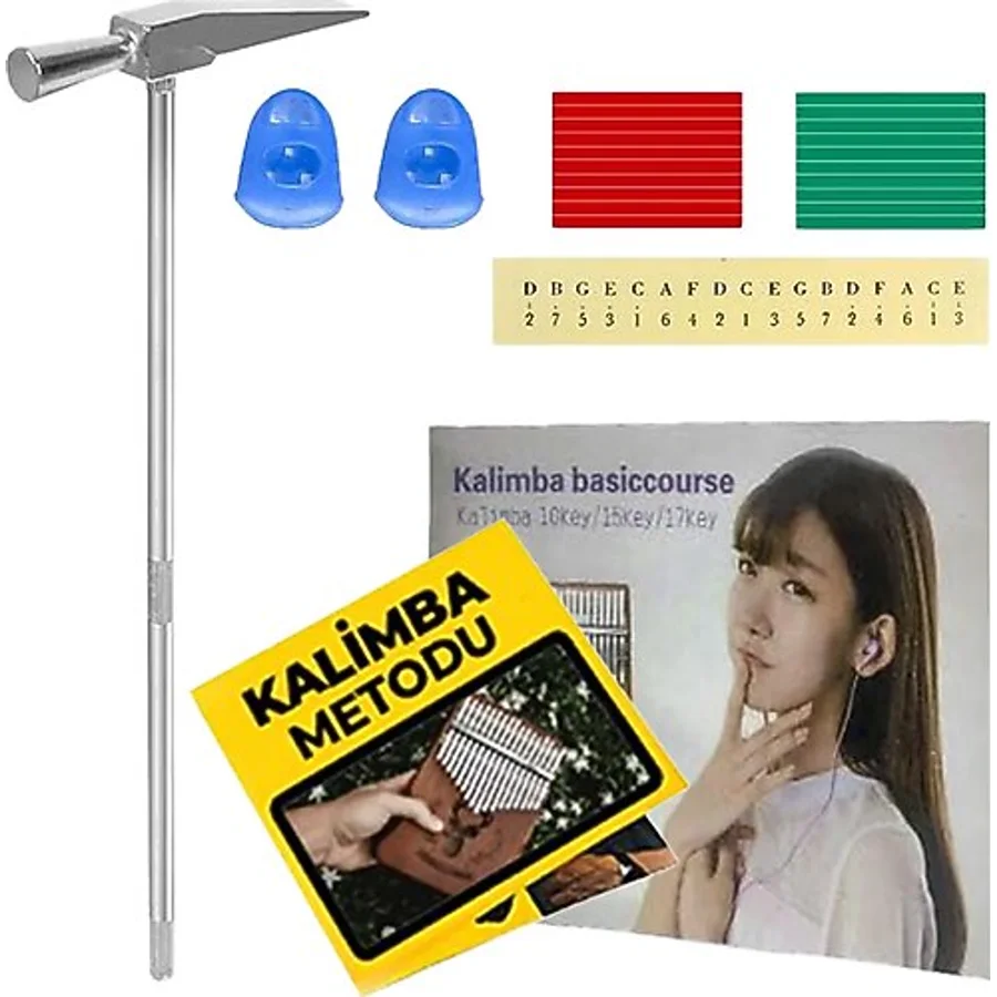Midex KL-SPARE Kalimba Yedek Aksam Seti (Akort Çekici Metod Nota Sticker Parmaklık)