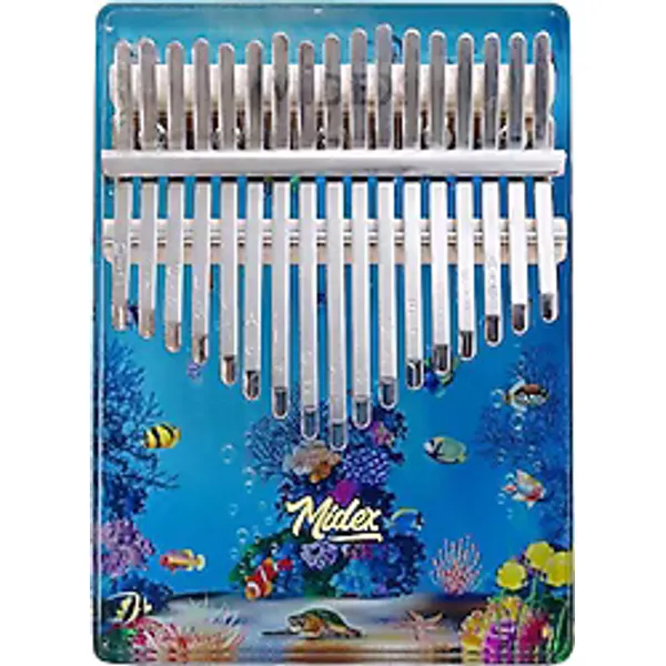 Midex KLX-640-PAK 17 Tuşlu Okyanus Cam Full Set Kalimba