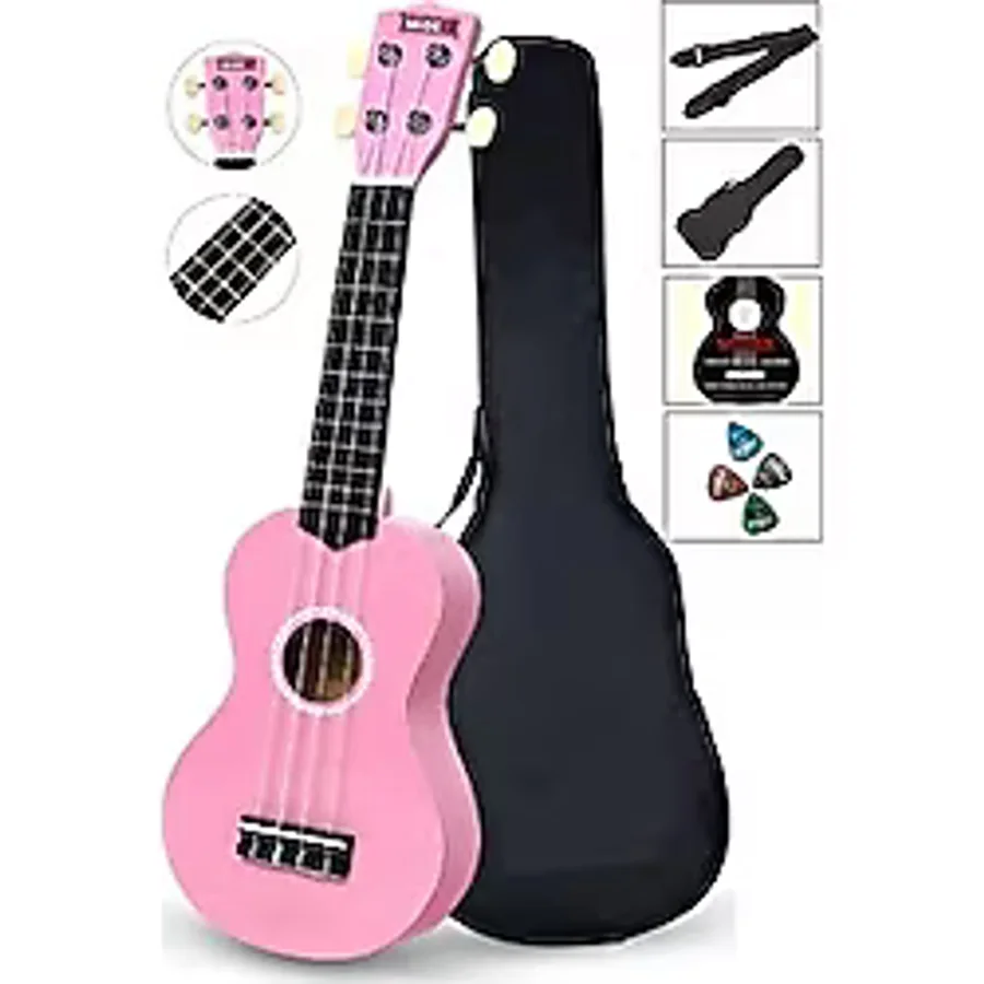 Midex UKX-901 PK Pembe Soprano Ukulele