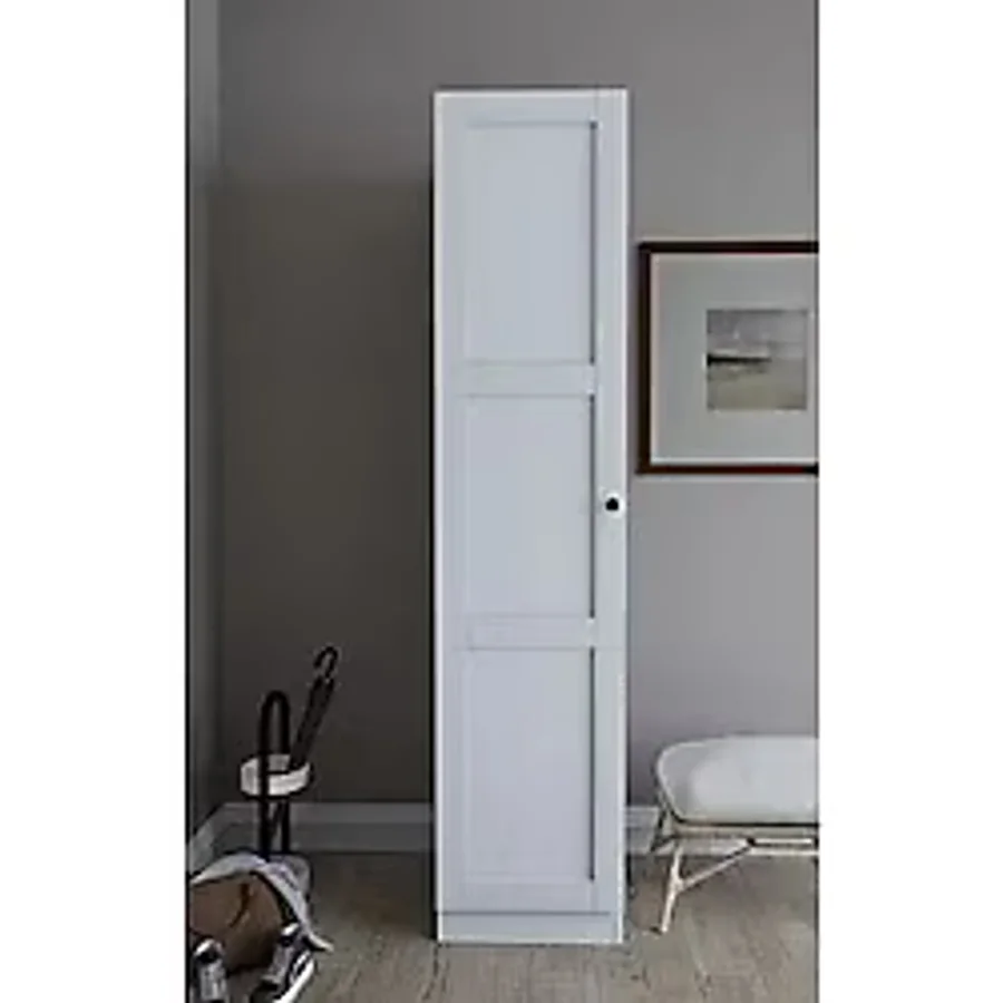 Midoser Lucas Tek Kapılı 6 Raflı Çok Amaçlı Dolap - Beyaz