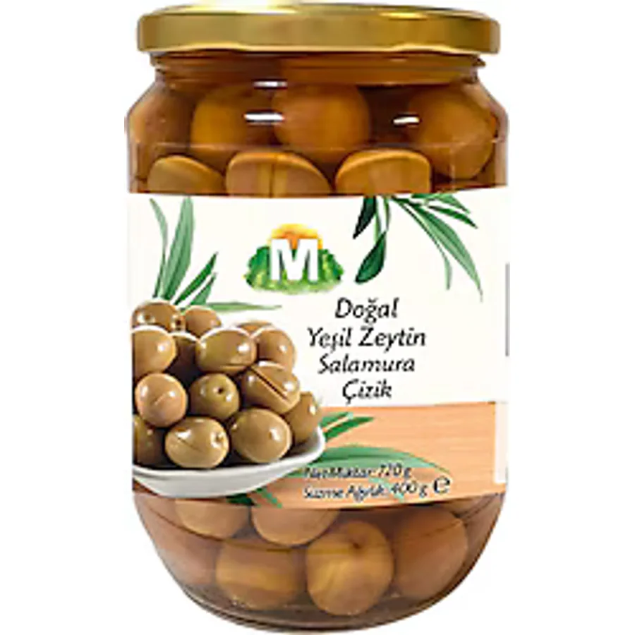 Migros Salamura Yeşil Çizik Zeytin 720 gr