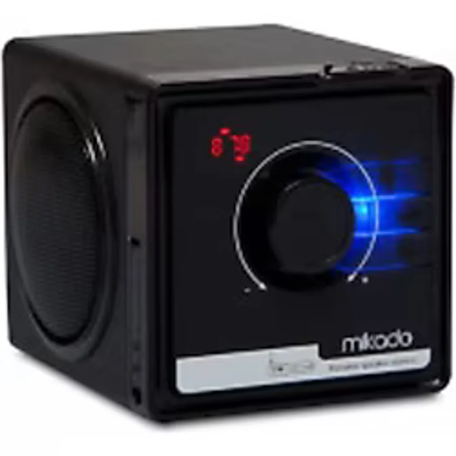 Mikado BT-236 3 W+3 W Siyah SD-MMC-FM Radyolu Bluetooth Müzik Kutusu