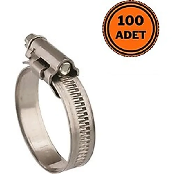 Mikalor 100 Adet W2 Hortum Kelepçesi 25-40 mm Paslanmaz