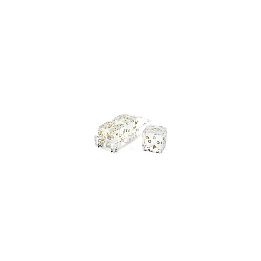 Mikasa Moor Clear Akrilik Dek 3lü Zar Seti 16x6x6cm