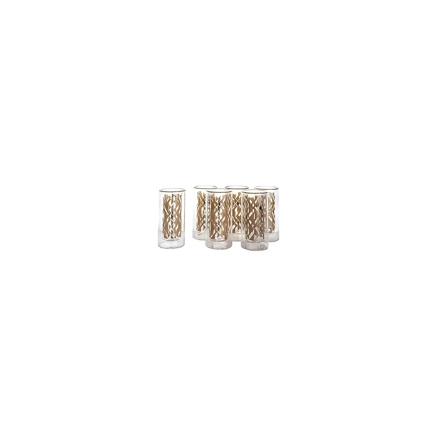 Mikasa Moor Gold Desenli 6lı Cam Likör Bardağı 70ml