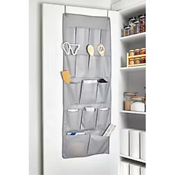 Mikasso 16 Cepli Çok Amaçlı Kapı Arkası, Dolap Içi, Banyo/mutfak Düzenleyici Organizer Kumaş Gri - Çok Renkli