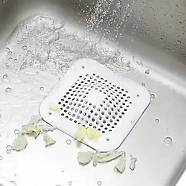 Mikasso 2'li Yapışkanlı Silikon Lavabo Süzgeci Kötü Koku ve Pislik Tutucu Banyo Mutfak Gider Kapağı Plasti