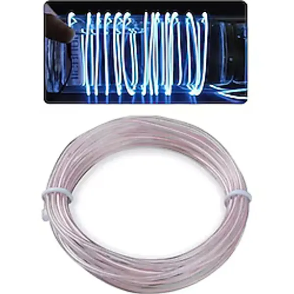 Mikasso Araç Içi Torpido Şerit Ledi Renkli Ip Neon LED 2 Metre Beyaz - Çok Renkli